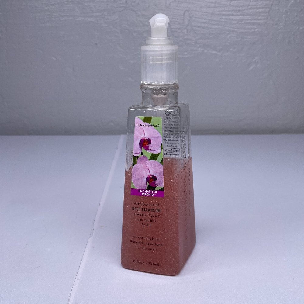 Bath & Body Works Enchanted Orchid Deep Cleansing Hand Soap 8 oz Retired Expired